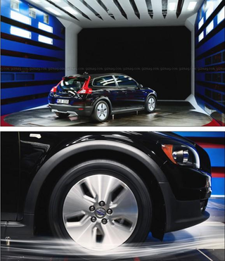 Illustration for article titled Volvo Wind Tunnel Has Road Simulator Minus Annoying Backseat Kids